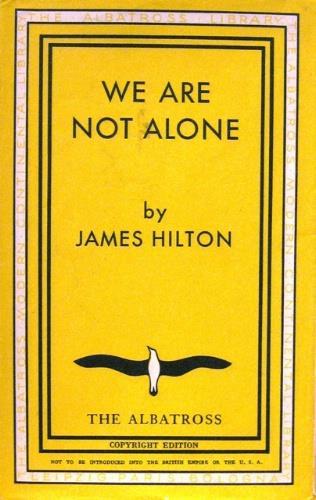 We are not alone - James Hilton - copertina