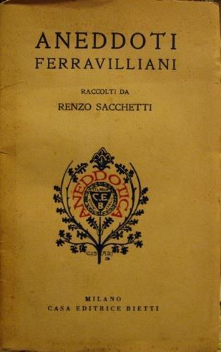 Aneddoti Ferravilliani - copertina