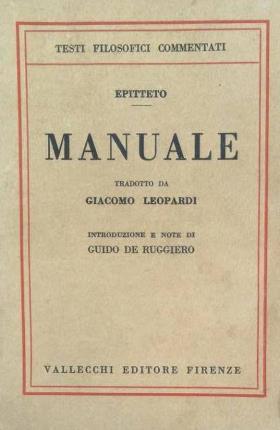 Il manuale di Epitteto : Leopardi, Giacomo: : Libri