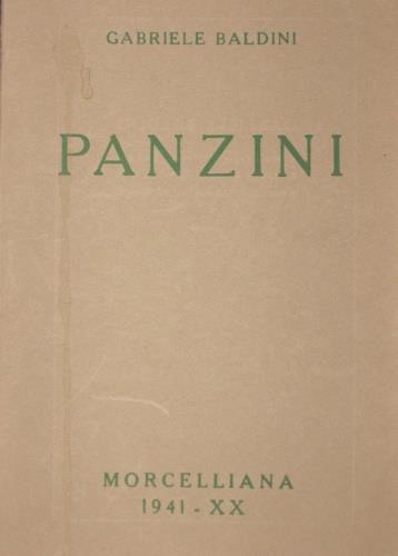 Panzini - Gabriele Baldini - copertina