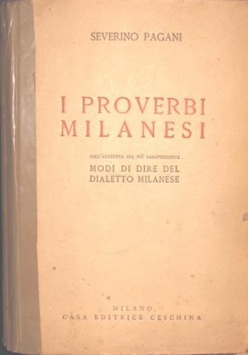 I proverbi di Milano - copertina