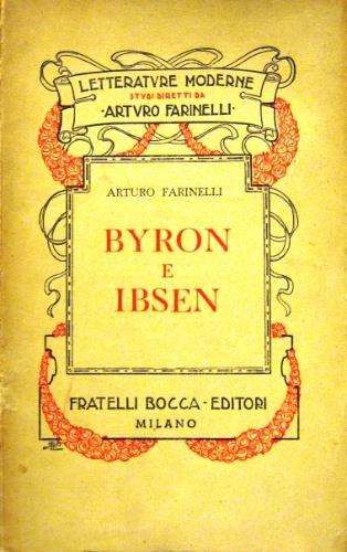 Byron e Ibsen - Arturo Farinelli - copertina