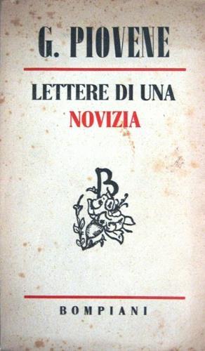 Lettere di una novizia - Guido Piovene - copertina