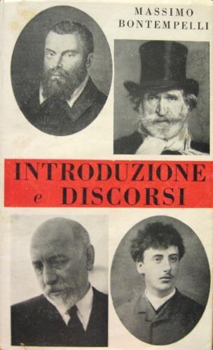 Introduzioni e discorsi - Massimo Bontempelli - copertina