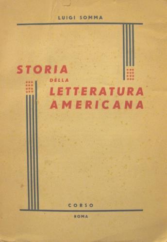 Storia della letteratura americana - Luigi Somma - copertina