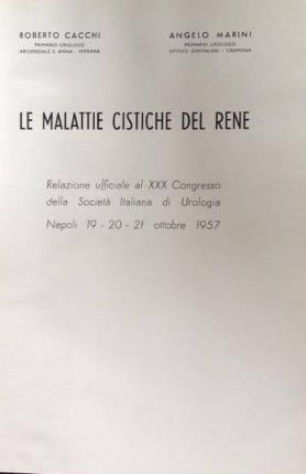 Le malattie cistiche del rene - Roberto Cacchi,Angelo Marini - copertina