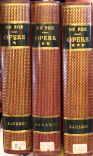 Opere - Daniel Defoe - copertina