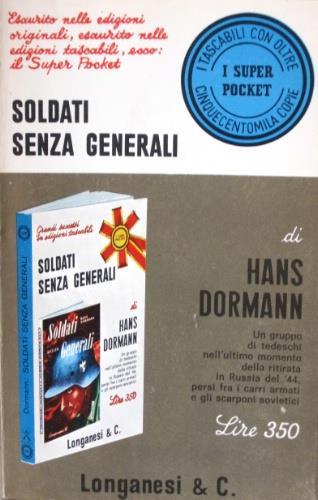 Soldati senza generali - Hans Dormann - copertina