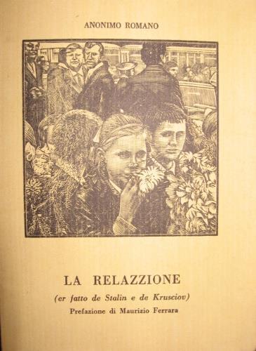 La relazzione - Anonimo romano - copertina
