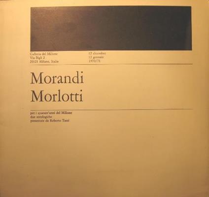 Morandi Morlotti - copertina