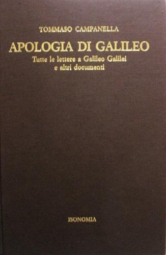 Apologia di Galileo - Tommaso Campanella - copertina