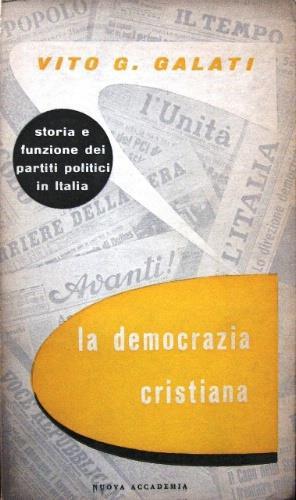 La Democrazia Cristiana - Vito G. Galati - copertina