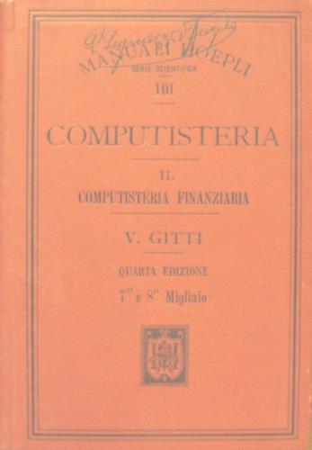 Computisteria - Vincenzo Gitti - copertina
