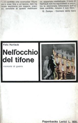 Nell'occhio del tifone - Felix Hartlaub - copertina