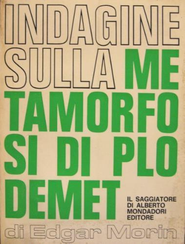 Indagine sulla metamorfosi di Plodémet - Edgar Morin - copertina