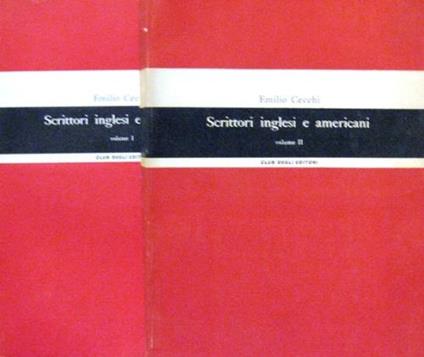 Scrittori inglesi e americani - Emilio Cecchi - copertina