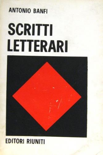 Scritti letterari - Antonio Banfi - copertina