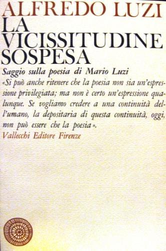 La vicissitudine sospesa - Alfredo Luzi - copertina