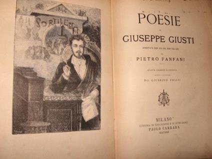 Poesie - Giuseppe Giusti - copertina