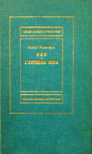 Pan. L'estrema gioia - Knut Hamsun - copertina