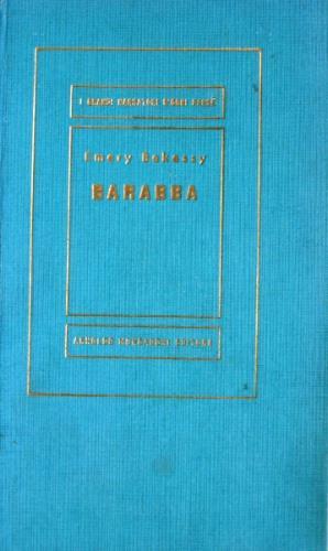Barabba - Emery Bekessy - copertina