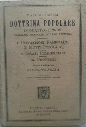 Dottrina popolare in quattro lingue (italiana, francese, inglese e tedesca) - Giuseppe Sessa - copertina