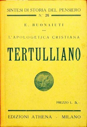 L' apologetica cristiana. Tertulliano - copertina