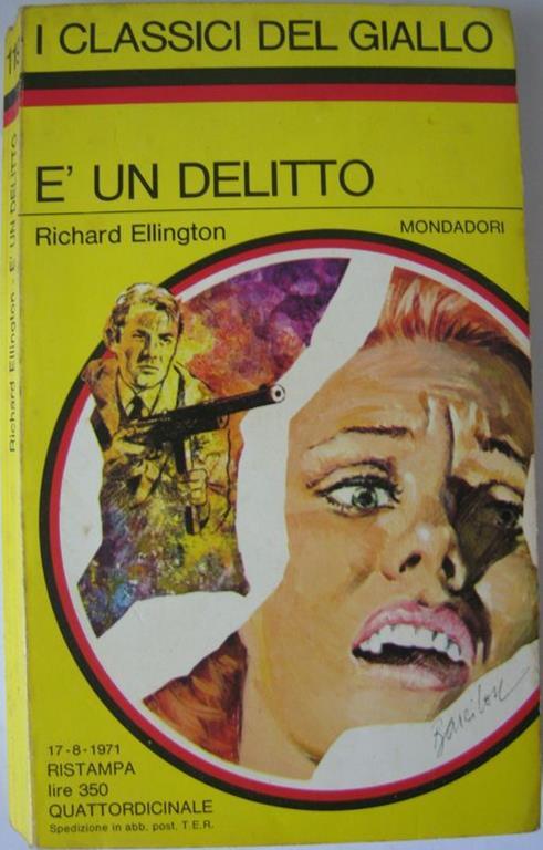 E' un delitto - Richard Ellington - copertina