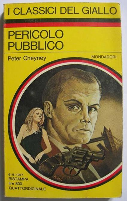 Pericolo pubblico - Peter Cheyney - copertina
