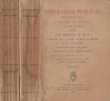 Theologia Moralis - copertina