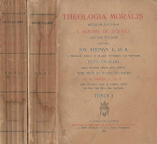 Theologia Moralis - copertina