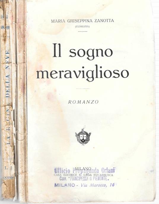 Il sogno meraviglioso - copertina