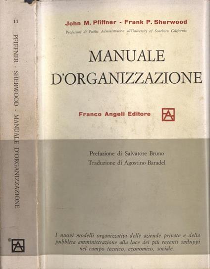 Manuale d' organizzazione - copertina