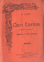 Don Carlos. Opera in cinque atti