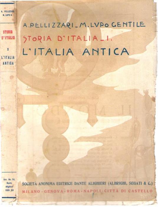 L' Italia Antica - Achille Pellizzari - copertina