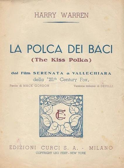 La Polca dei Baci. The Kiss Polka - copertina