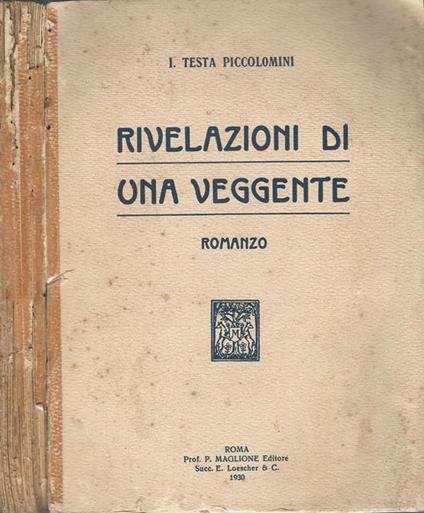 Rivelazioni Di Una Veggente - Italo Testa - copertina