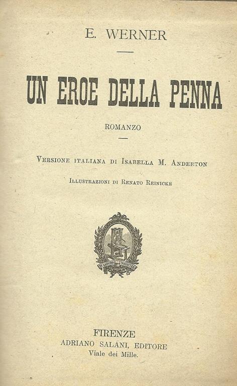 Un Eroe Della Penna - E. Werner - copertina
