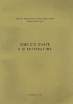 Edizioni D'Arte E Di Letteratura