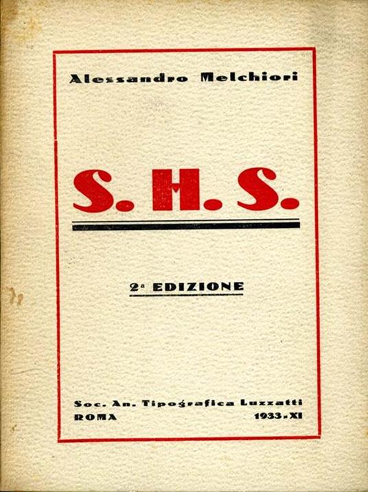 S.H.S - Alessandro Melchiori - copertina