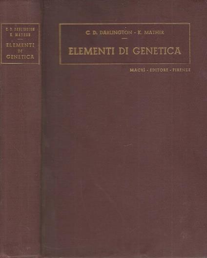 Elementi di genetica - copertina