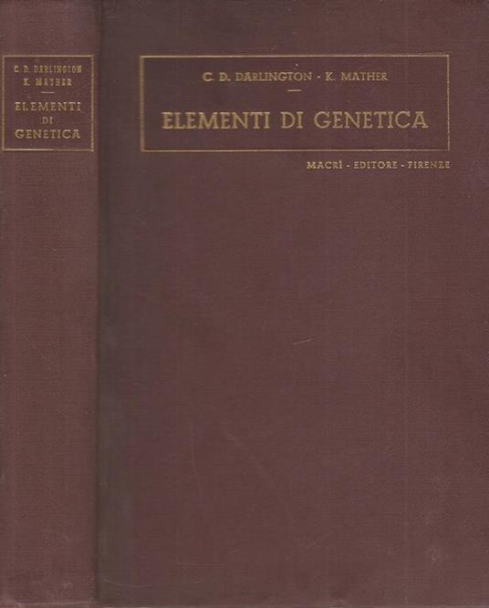 Elementi di genetica - copertina