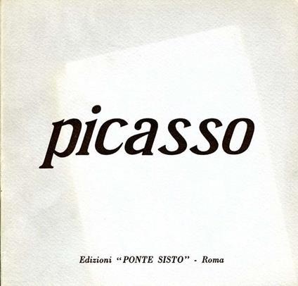 Picasso - Christian Zervos - copertina