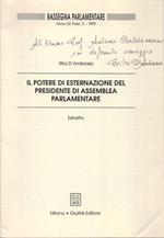 Il potere di esternazione del presidente di assemblea parlamentare. Estratto