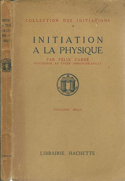 Initiation A La Physique - copertina