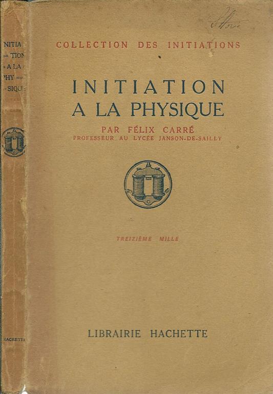 Initiation A La Physique - copertina