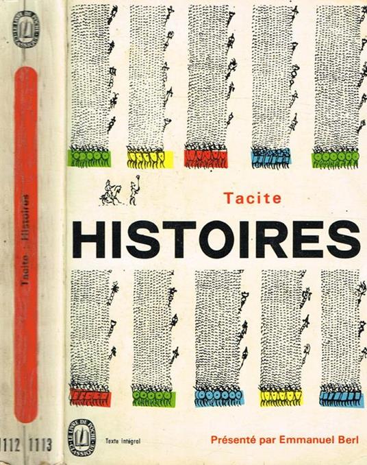 Histoires - P. Cornelio Tacito - copertina