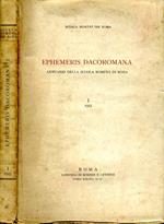 Ephemeris Dacoromana. Annuario Della Scuola Romena Di Roma