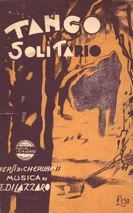 Tango solitario - B. Cherubini - copertina