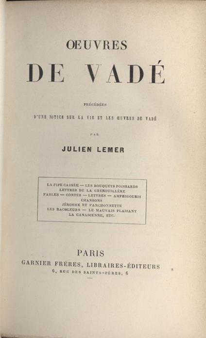 Oeuvres - Carlo Jean - copertina